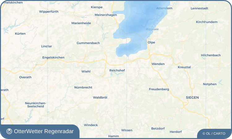 OtterWetter Regenradar-Widget Reichshof
