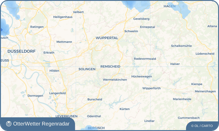 Wetter-Widget-Vorschau mit Vorhersagedaten für Remscheid