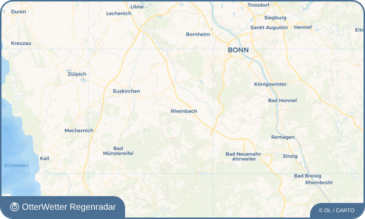 OtterWetter Regenradar-Widget Rheinbach