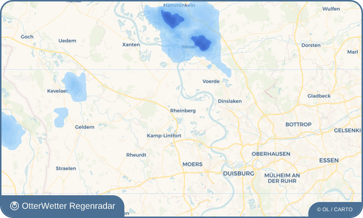 OtterWetter Regenradar-Widget Rheinberg