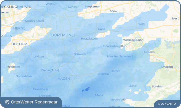 OtterWetter Regenradar-Widget Rheinen