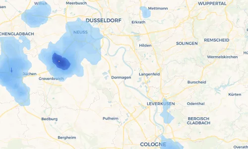 Regenradar Vorschaubild - Aktuelle Niederschläge in Rheinfeld und Umgebung