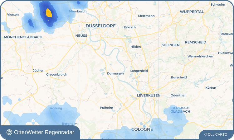 OtterWetter Regenradar-Widget Rheinfeld