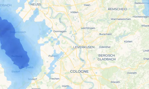 Regenradar Vorschaubild - Aktuelle Niederschläge in Rheinkassel und Umgebung