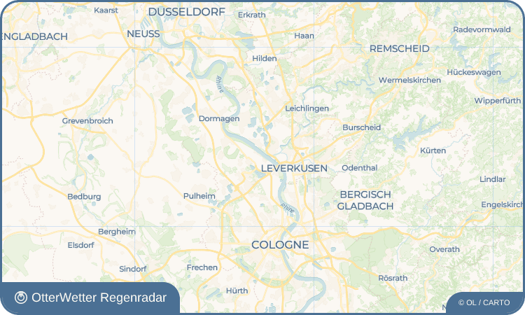 OtterWetter Regenradar-Widget Rheinkassel