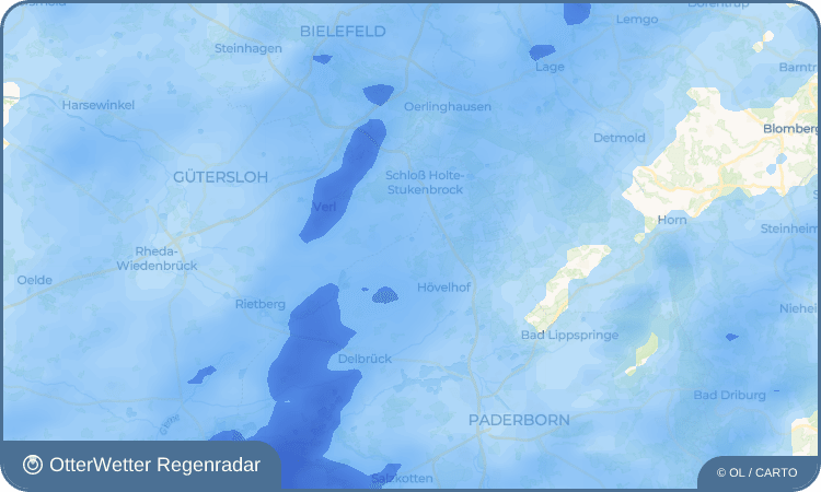 Widget-Vorschau für Riege Wetter-Widget-Vorschau mit Vorhersagedaten für Riege