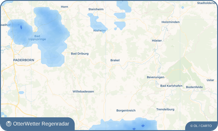 OtterWetter Regenradar-Widget Riesel