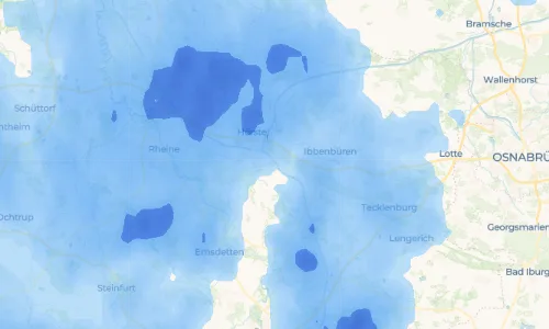Regenradar Vorschaubild - Aktuelle Niederschläge in Riesenbeck und Umgebung