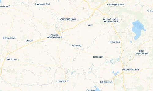 Regenradar Vorschaubild - Aktuelle Niederschläge in Rietberg und Umgebung