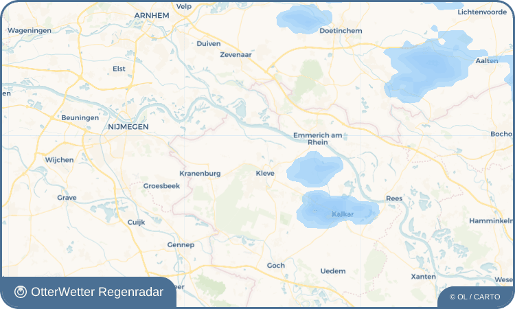 Widget-Vorschau für Rindern Wetter-Widget-Vorschau mit Vorhersagedaten für Rindern