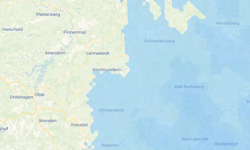 Regenradar Vorschaubild - Aktuelle Niederschläge in Rinsecke und Umgebung