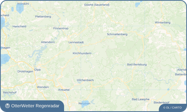 OtterWetter Regenradar-Widget Rinsecke