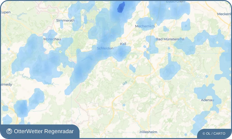 Widget-Vorschau für Roder Wetter-Widget-Vorschau mit Vorhersagedaten für Roder