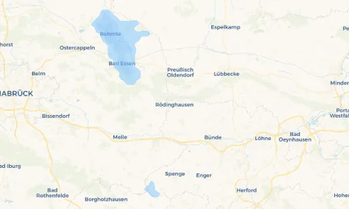 Regenradar Vorschaubild - Aktuelle Niederschläge in Rödinghausen und Umgebung