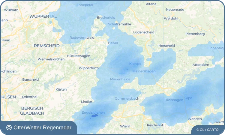 Widget-Vorschau für Rönsahl Wetter-Widget-Vorschau mit Vorhersagedaten für Rönsahl