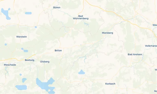 Regenradar-Vorschau: aktuelle Niederschläge in Rösenbeck und Umgebung