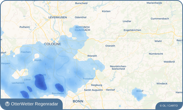 OtterWetter Regenradar-Widget Rösrath