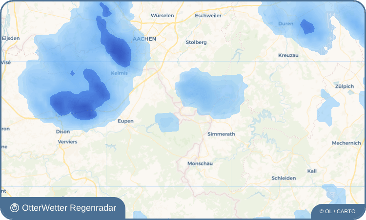 Widget-Vorschau für Roetgen Wetter-Widget-Vorschau mit Vorhersagedaten für Roetgen