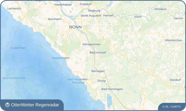 OtterWetter Regenradar-Widget Rolandseck