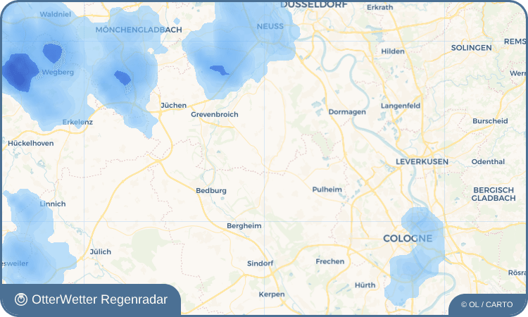 Widget-Vorschau für Rommerskirchen Wetter-Widget-Vorschau mit Vorhersagedaten für Rommerskirchen