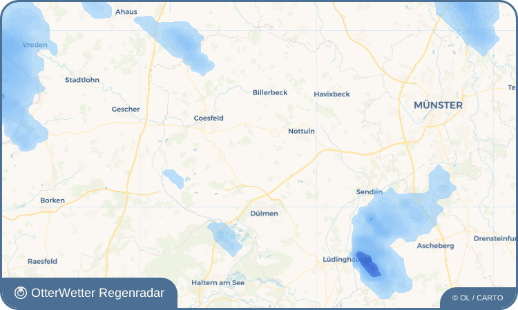 OtterWetter Regenradar-Widget Rorup