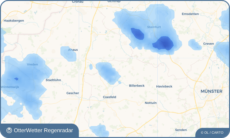 OtterWetter Regenradar-Widget Rosendahl