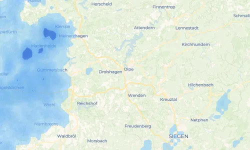 Regenradar Vorschaubild - Aktuelle Niederschläge in Rüblinghausen und Umgebung