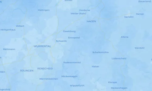 Regenradar Vorschaubild - Aktuelle Niederschläge in Rüggeberg und Umgebung