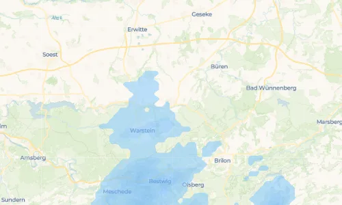 Regenradar Vorschaubild - Aktuelle Niederschläge in Rüthen und Umgebung