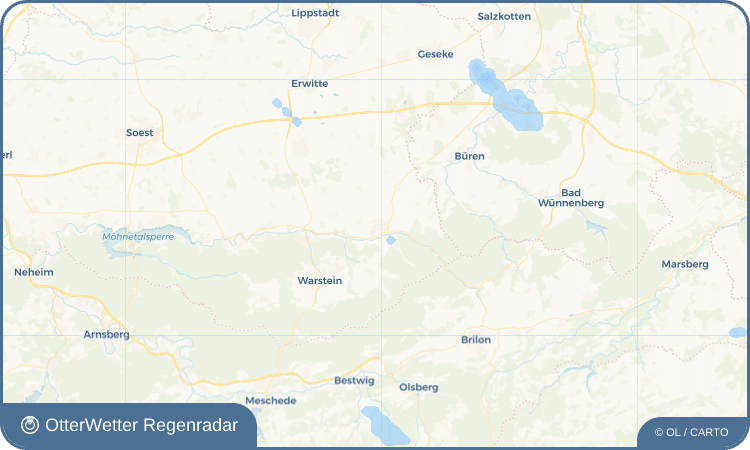 Widget-Vorschau für Rüthen Wetter-Widget-Vorschau mit Vorhersagedaten für Rüthen