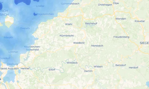 Regenradar Vorschaubild - Aktuelle Niederschläge in Ruh und Umgebung