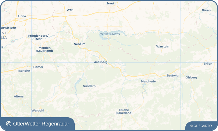 Widget-Vorschau für Rumbeck Wetter-Widget-Vorschau mit Vorhersagedaten für Rumbeck
