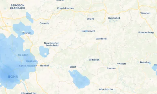 Regenradar Vorschaubild - Aktuelle Niederschläge in Ruppichteroth und Umgebung