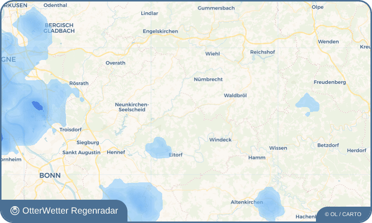 OtterWetter Regenradar-Widget Ruppichteroth