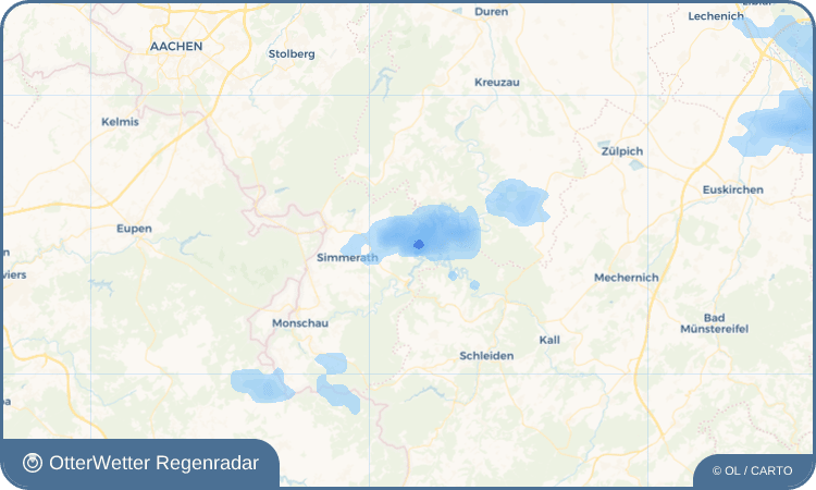 OtterWetter Regenradar-Widget Rurberg