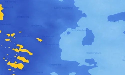 Regenradar Vorschaubild - Aktuelle Niederschläge in Saalhausen und Umgebung