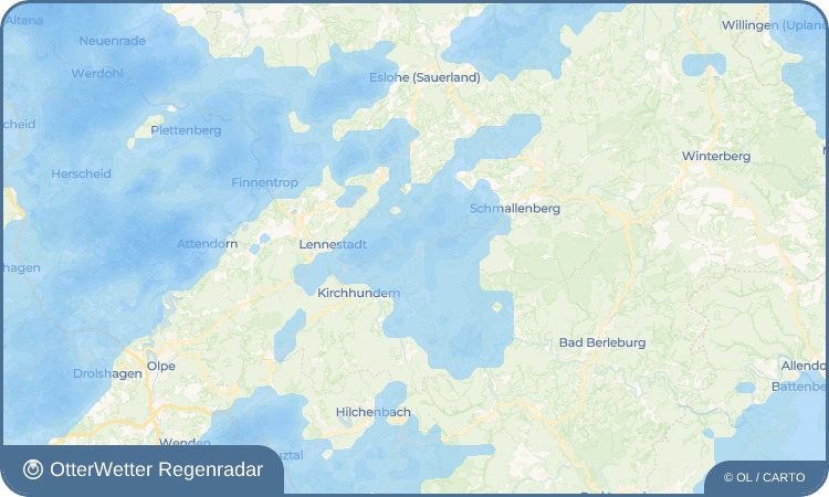 OtterWetter Regenradar-Widget Saalhausen
