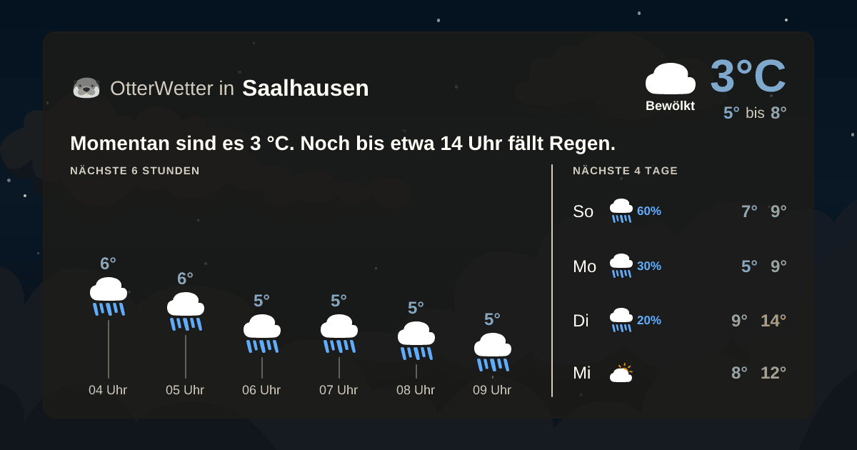 OtterWetter-Widget Saalhausen