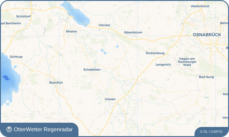 OtterWetter Regenradar-Widget Saerbeck