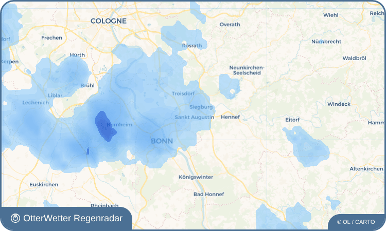 OtterWetter Regenradar-Widget Sankt Augustin