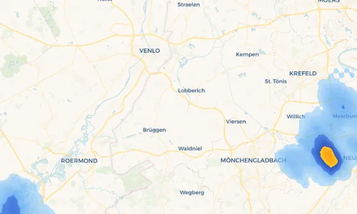 Regenradar Vorschaubild - Aktuelle Niederschläge in Schaag und Umgebung