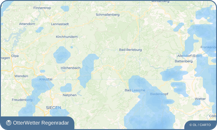Widget-Vorschau für Schameder Wetter-Widget-Vorschau mit Vorhersagedaten für Schameder