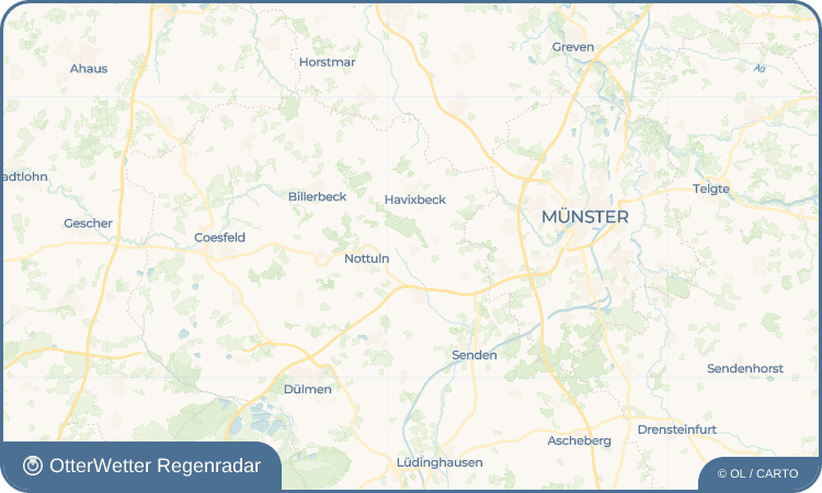 OtterWetter Regenradar-Widget Schapdetten