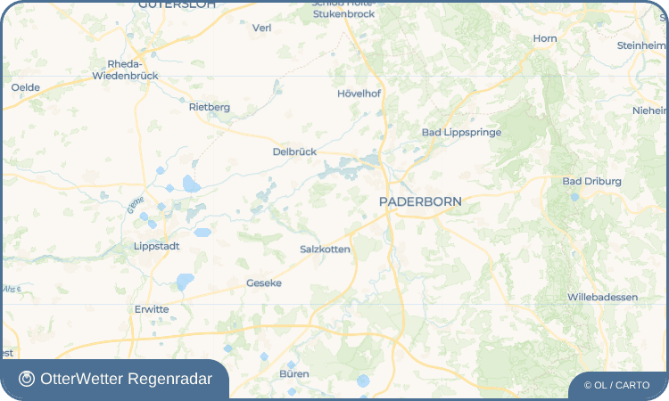 OtterWetter Regenradar-Widget Scharmede
