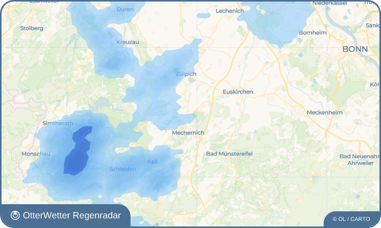OtterWetter Regenradar-Widget Schaven