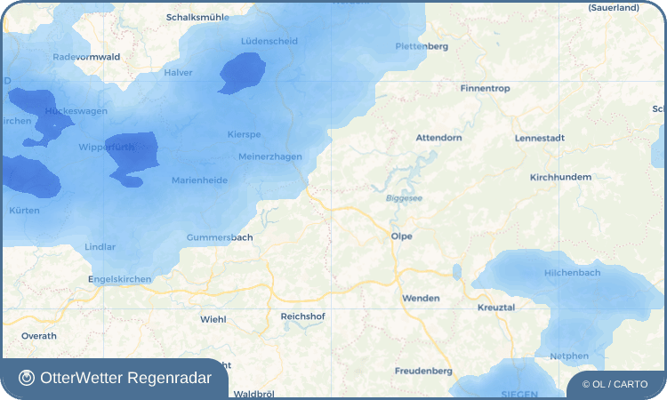 OtterWetter Regenradar-Widget Scheda