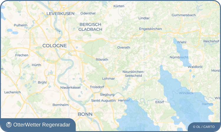 OtterWetter Regenradar-Widget Scheiderhöhe