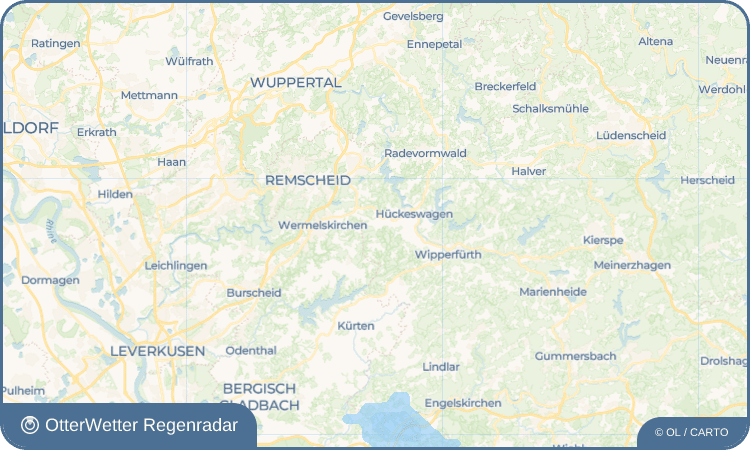 OtterWetter Regenradar-Widget Scheideweg