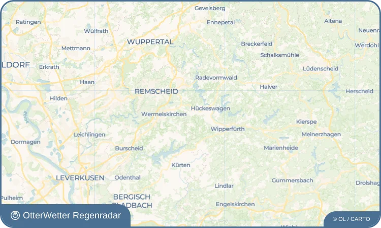 Wetter-Widget-Vorschau mit Vorhersagedaten für Scheideweg