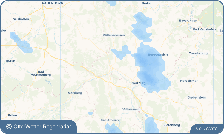OtterWetter Regenradar-Widget Scherfede